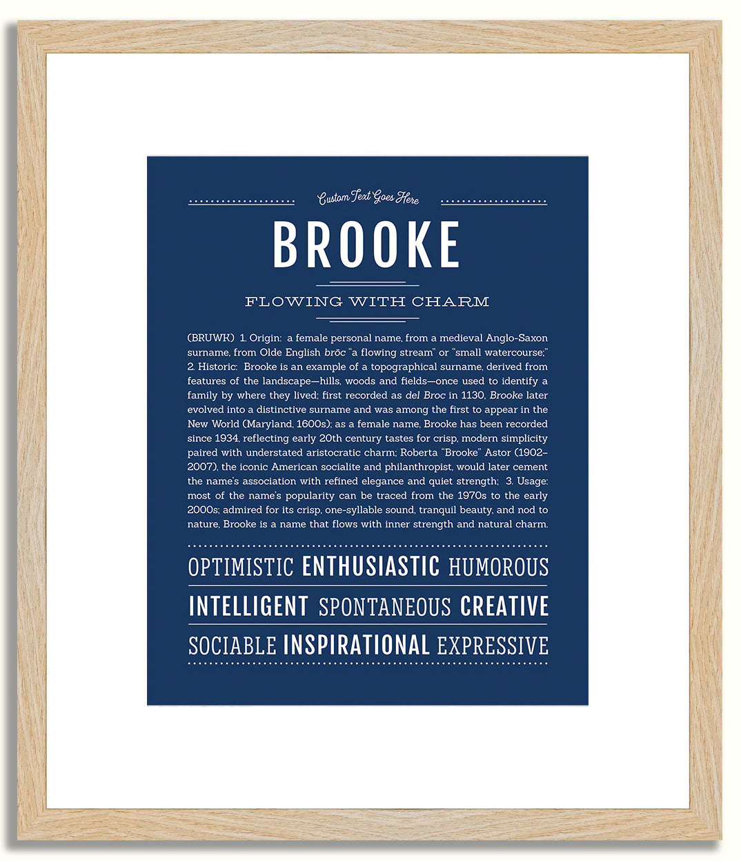 Brooke | Name Art Print