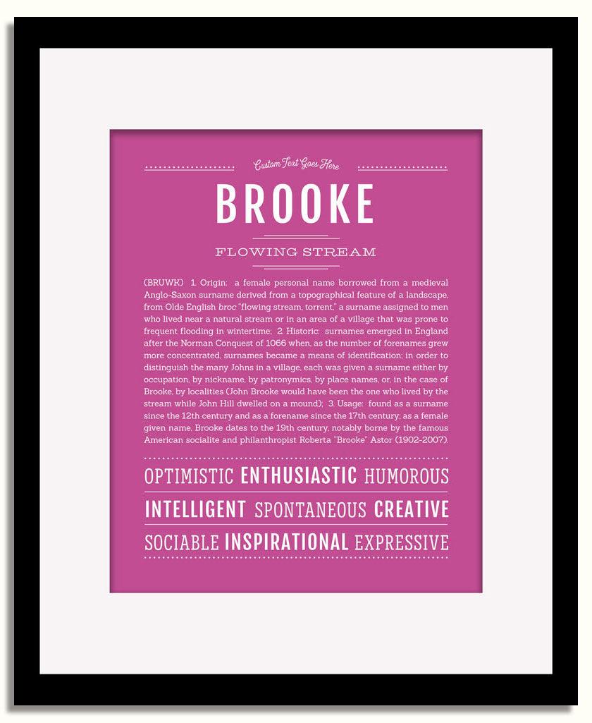 Frame Options | Dark Pink | Black Frame, Matted