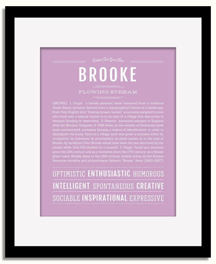 Frame Options | Lilac | Black Frame, Matted