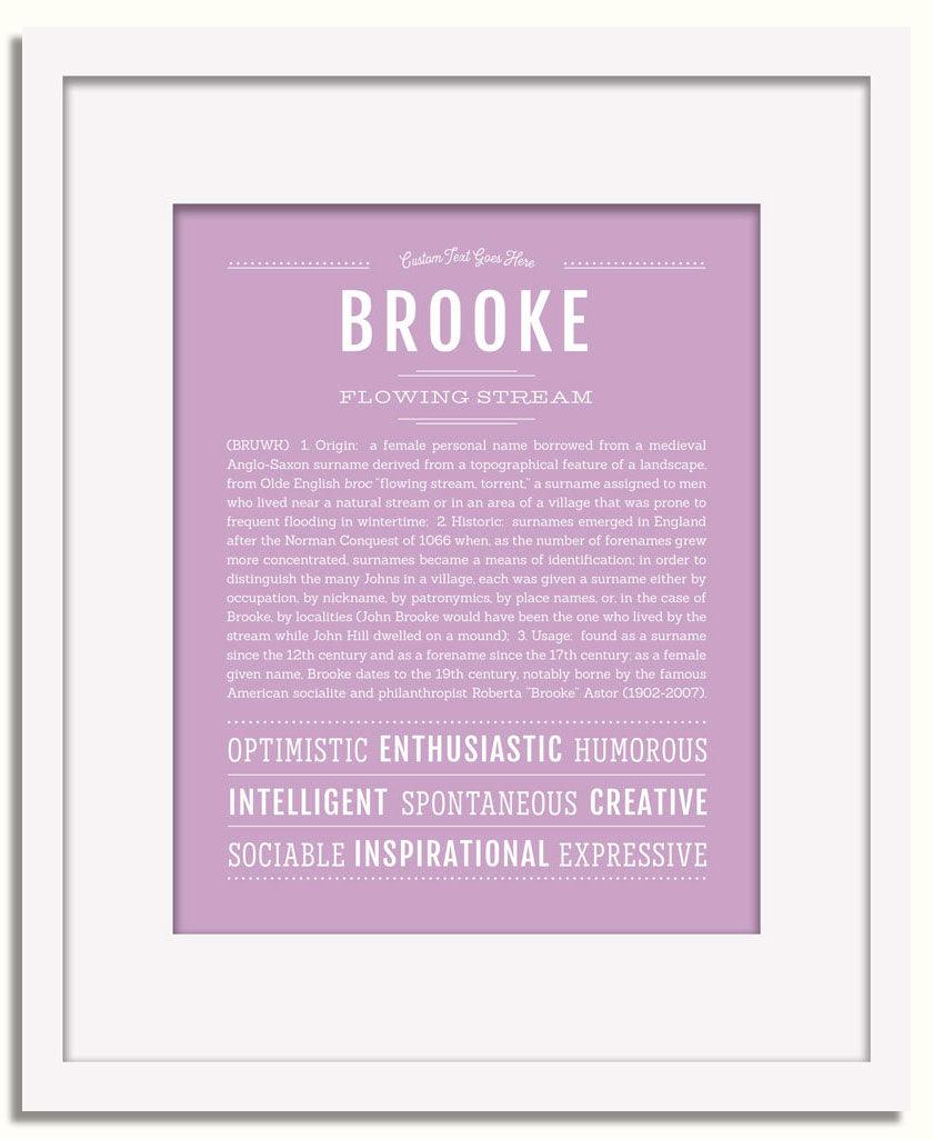 Frame Options | Lilac | White Frame, Matted