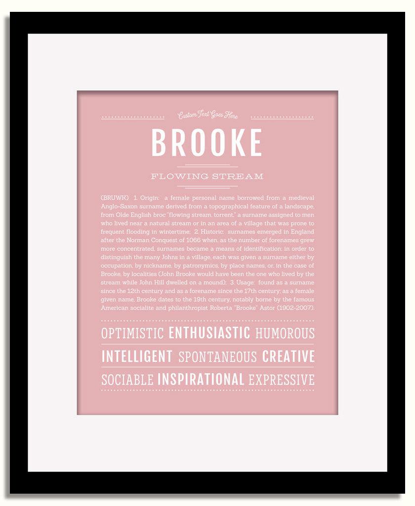 Frame Options | Dusty Rose | Black Frame, Matted