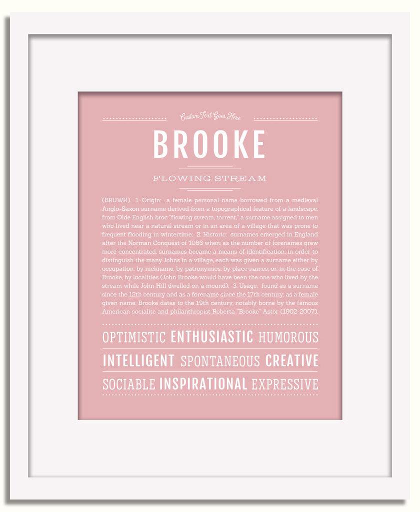 Frame Options | Dusty Rose | White Frame, Matted