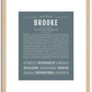 Brooke | Name Art Print