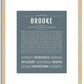 Brooke | Name Art Print