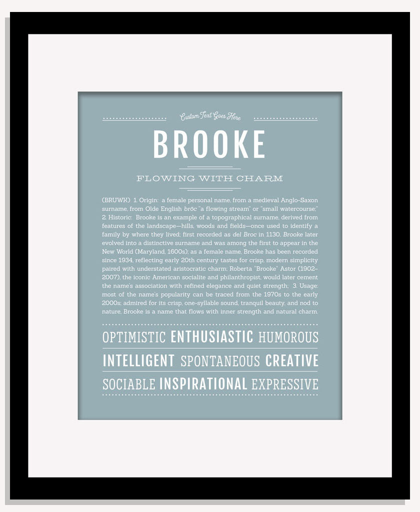 Frame Options | Powder Blue | Maple Frame, Matted