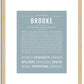 Brooke | Name Art Print