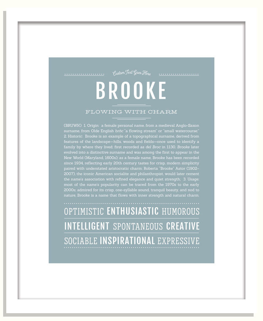 Frame Options | Powder Blue | Black Frame, Matted