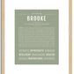 Brooke | Name Art Print