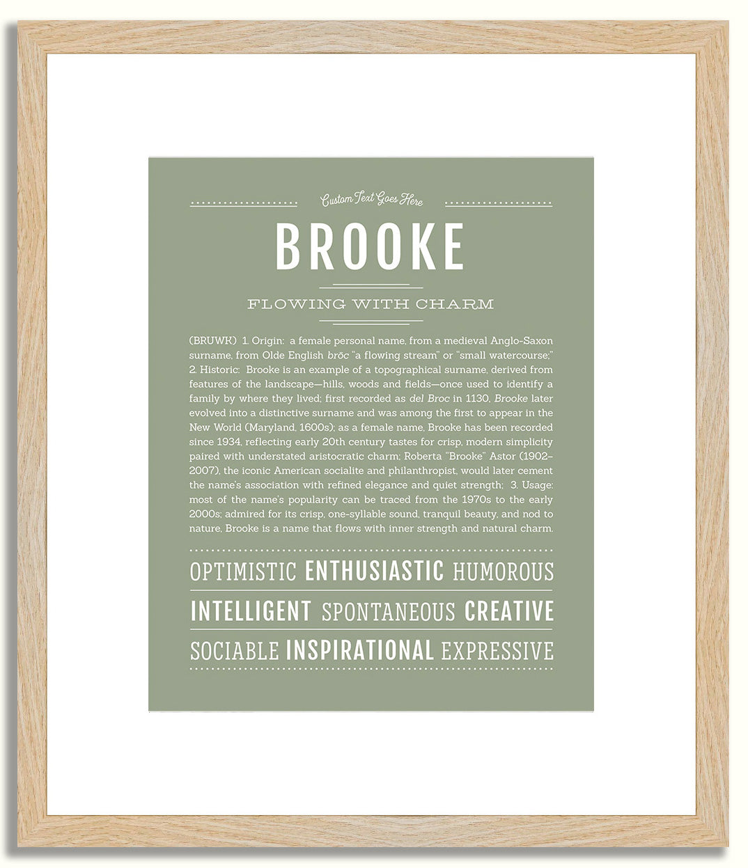 Brooke | Name Art Print