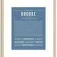 Brooke | Name Art Print