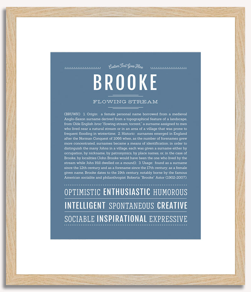 Brooke | Name Art Print