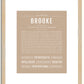 Brooke | Name Art Print