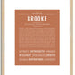Brooke | Name Art Print