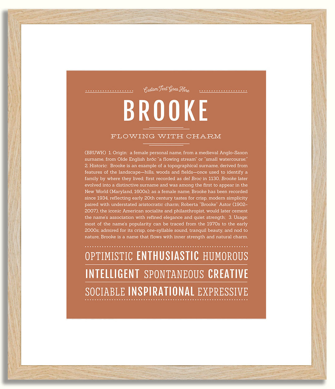 Brooke | Name Art Print