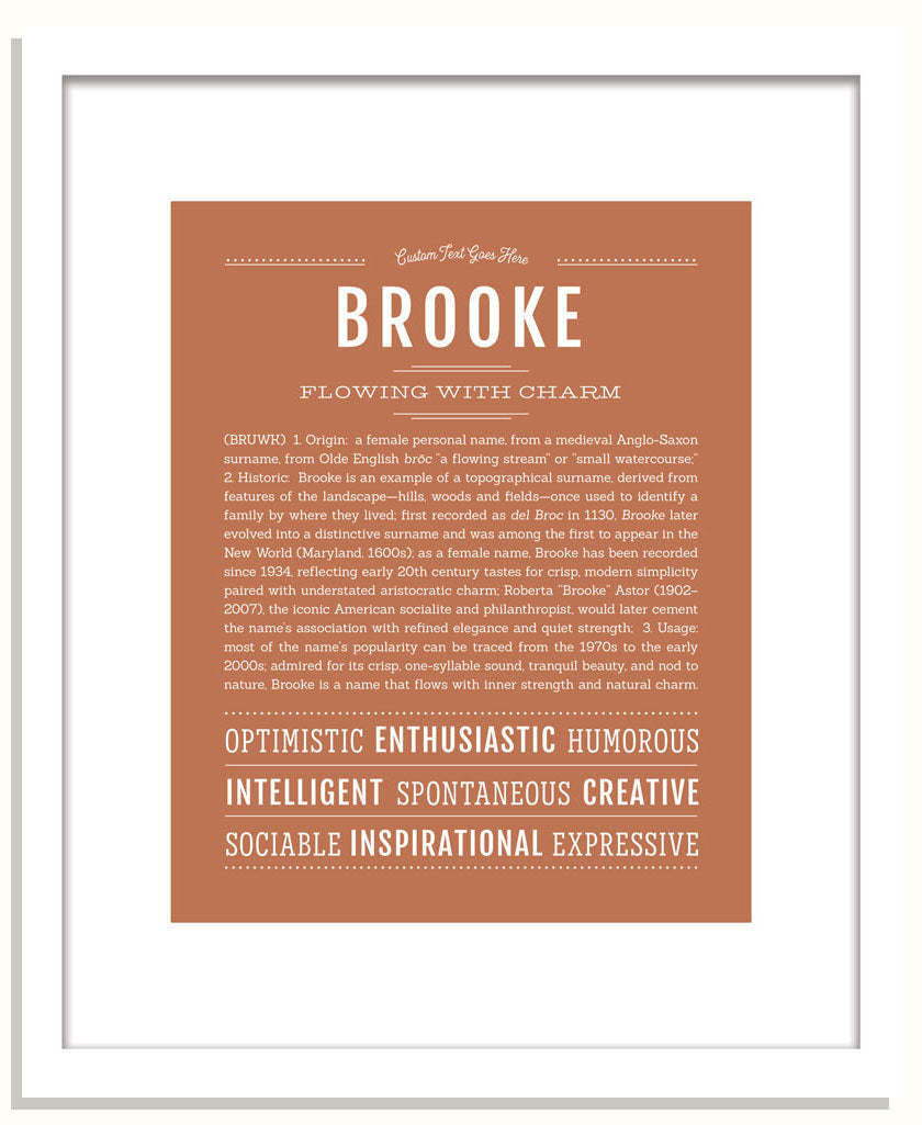 Frame Options | Terra Cotta | Black Frame, Matted