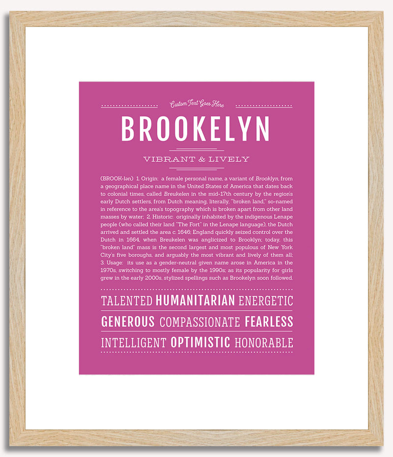 Brookelyn | Name Art Print