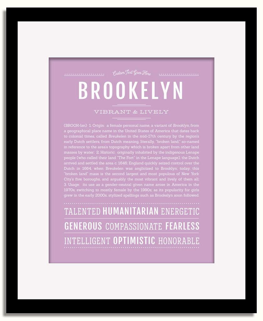 Frame Options | Lilac | Black Frame, Matted