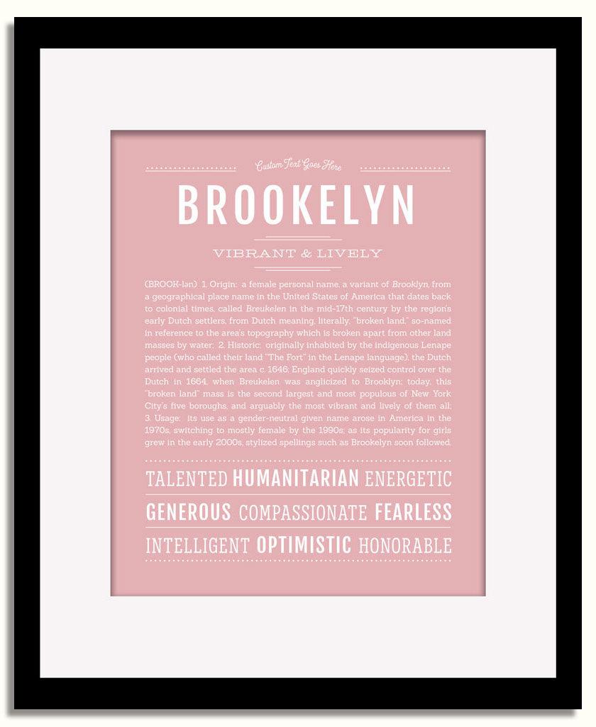 Frame Options | Dusty Rose | Black Frame, Matted