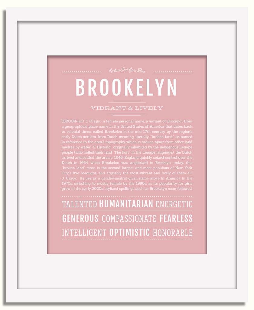 Frame Options | Dusty Rose | White Frame, Matted