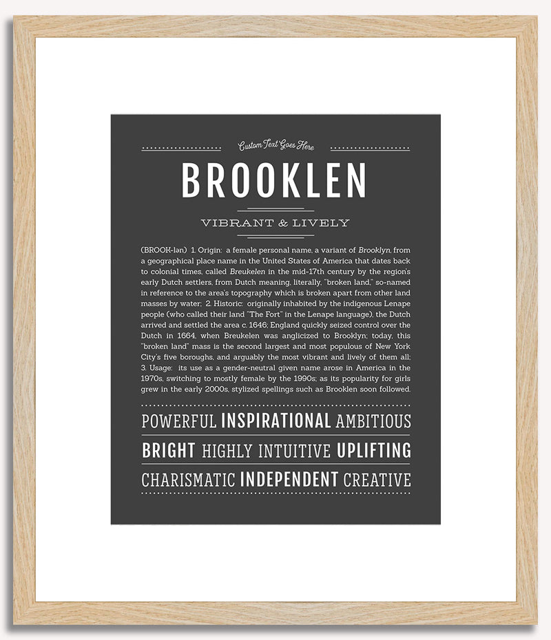 Brooklen | Name Art Print