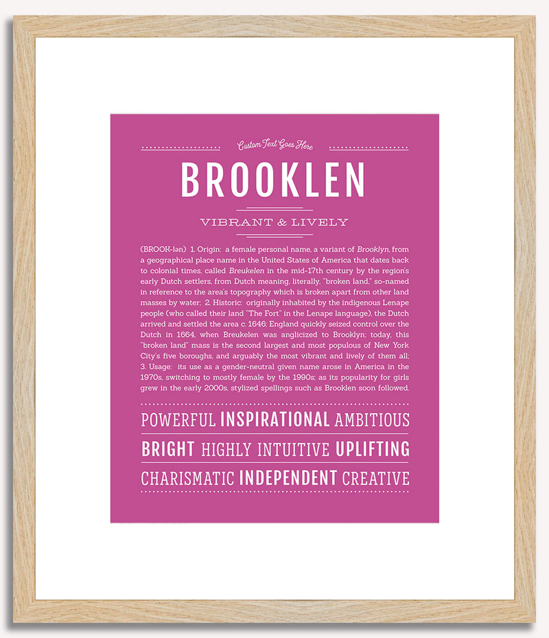 Brooklen | Name Art Print