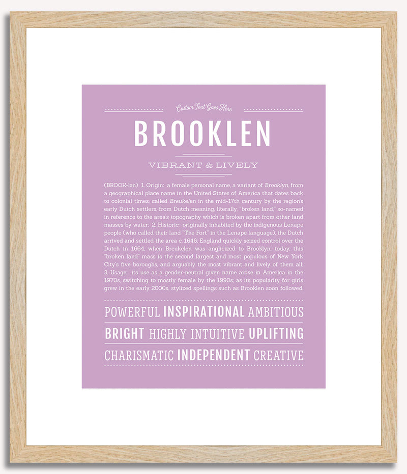 Brooklen | Name Art Print