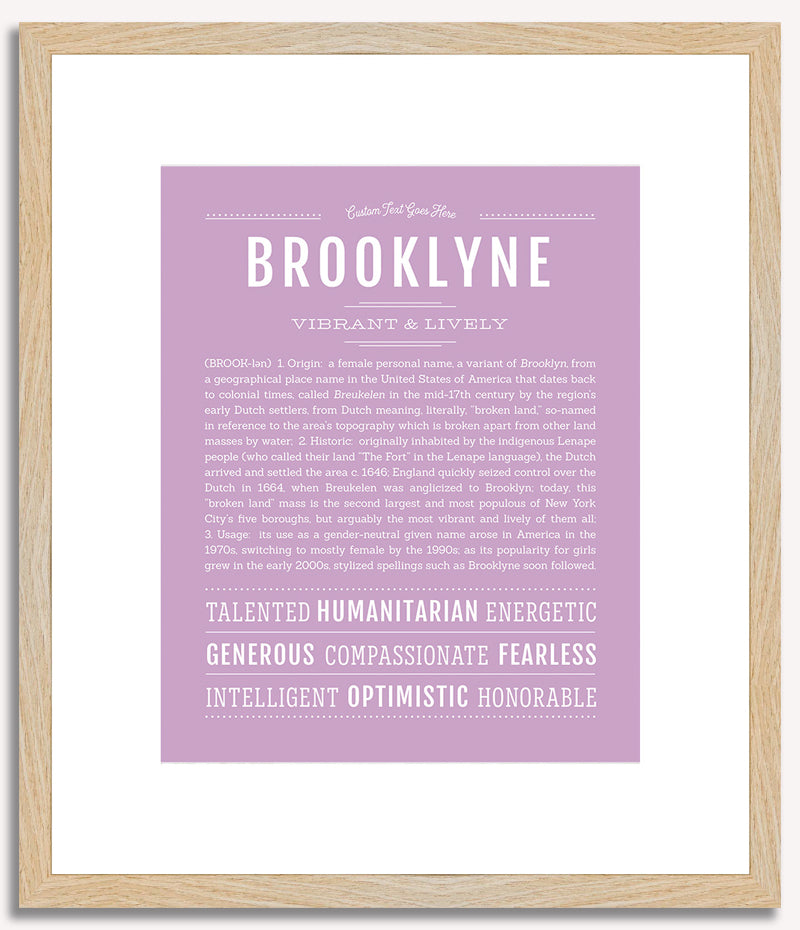 Brooklyne | Name Art Print