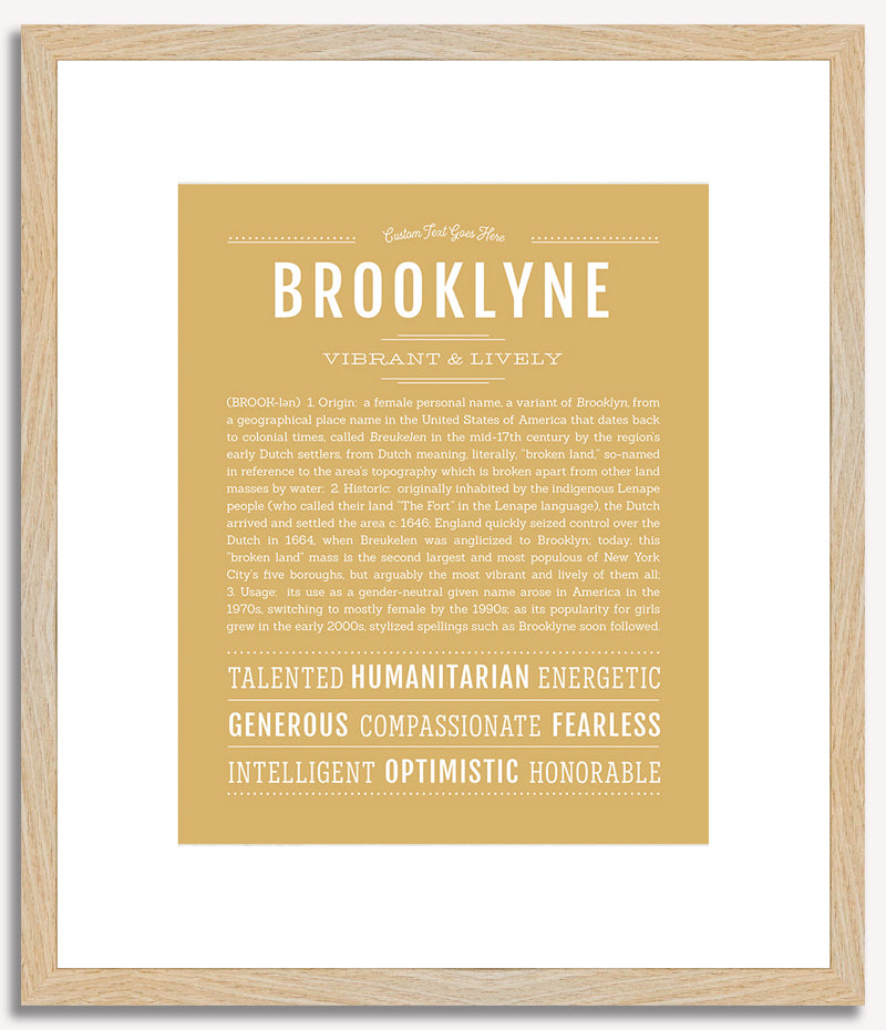 Brooklyne | Name Art Print