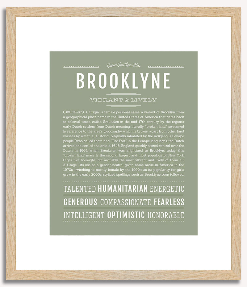 Brooklyne | Name Art Print