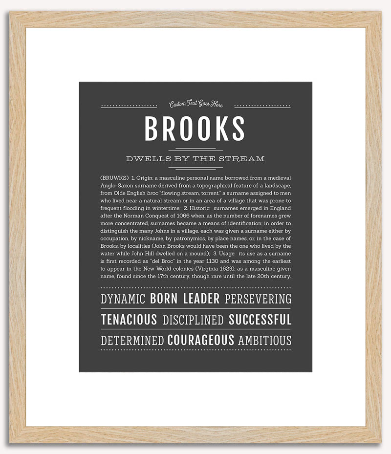 Brooks | Name Art Print