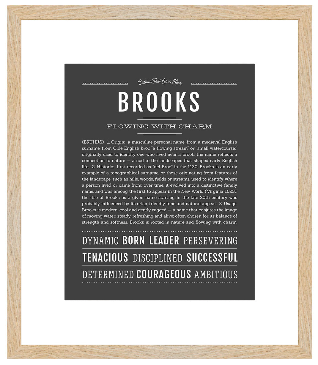 Frame Options | Charcoal Gray | Maple Frame, Matted