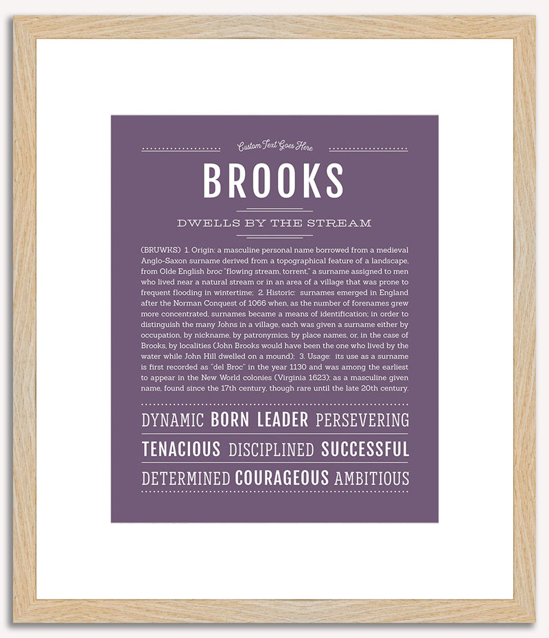 Brooks | Name Art Print