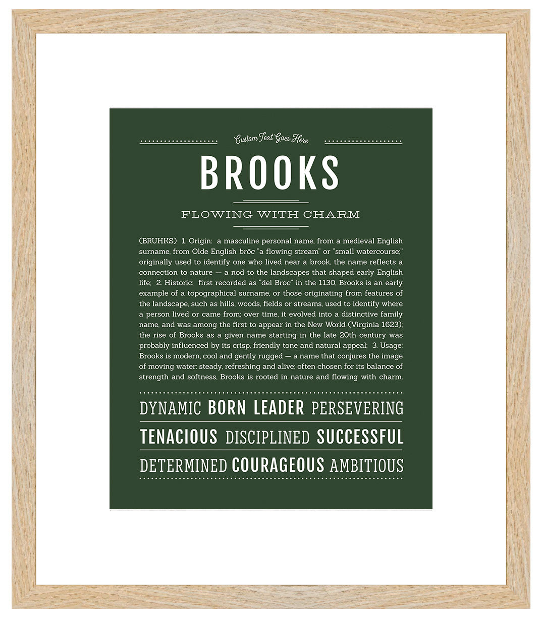 Frame Options | Deep Forest | Maple Frame, Matted