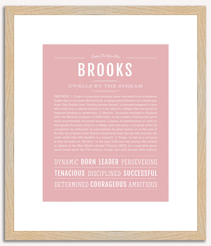 Brooks | Name Art Print