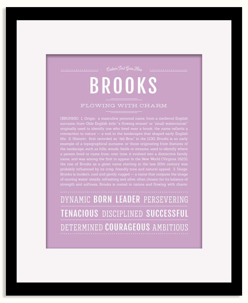 Frame Options | Lilac | Black Frame, Matted