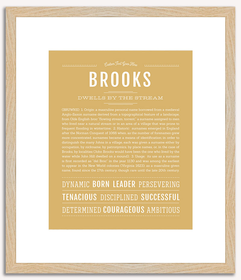 Brooks | Name Art Print