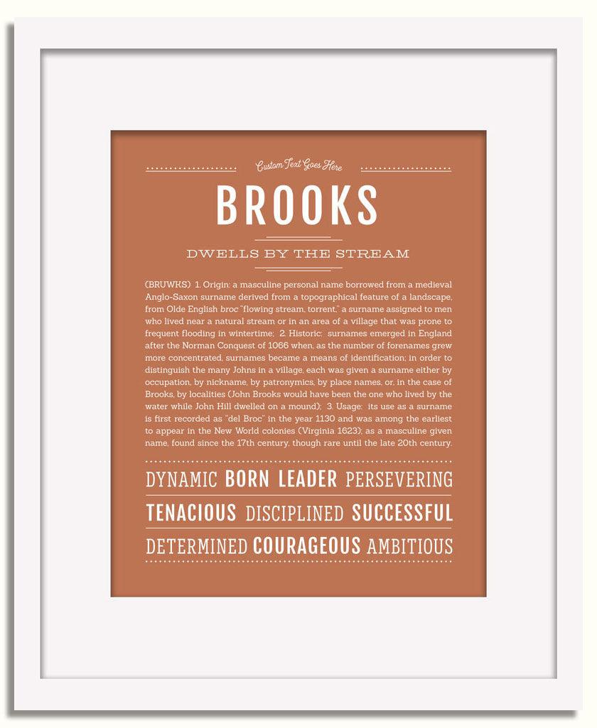 Frame Options | Terra Cotta | White Frame, Matted