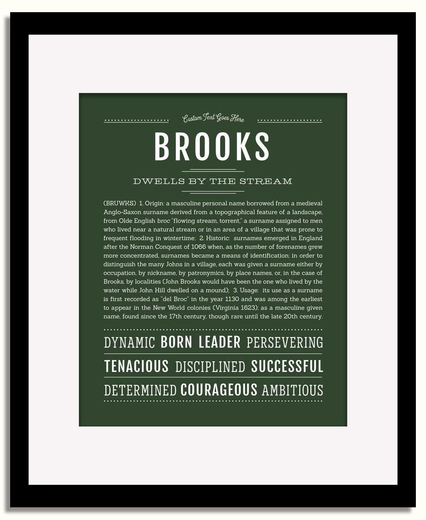 Frame Options | Deep Forest | Black Frame, Matted