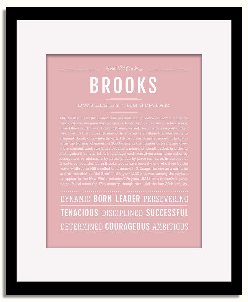 Frame Options | Dusty Rose | Black Frame, Matted