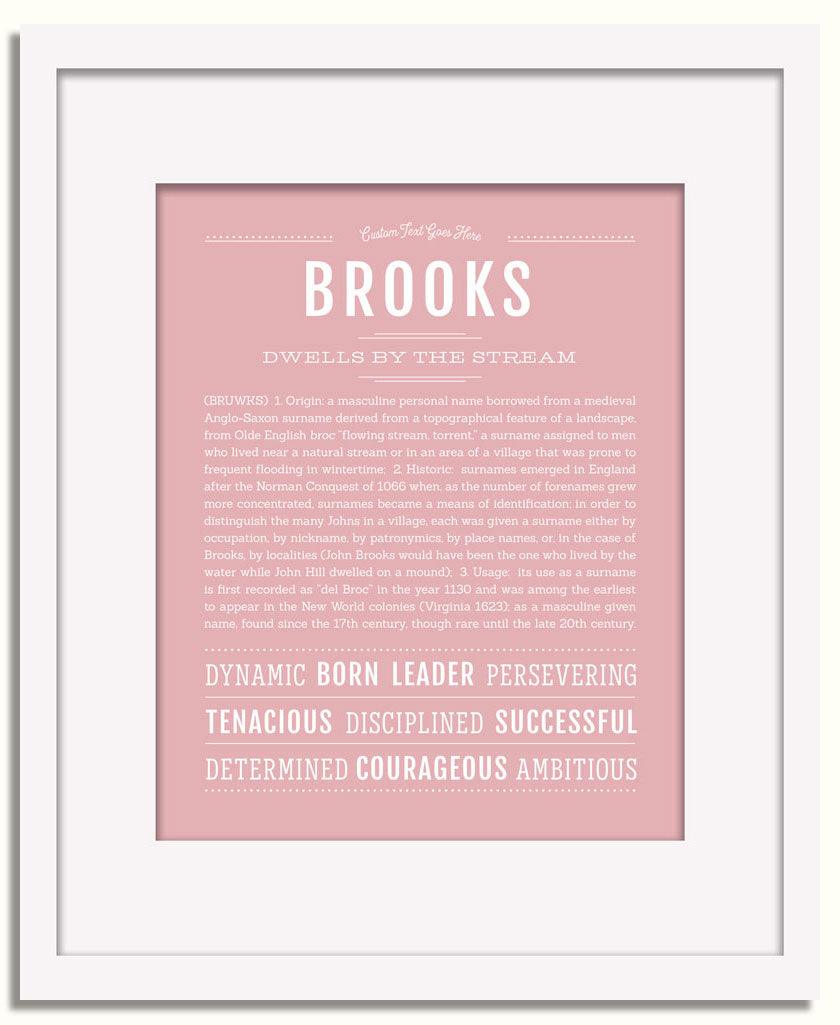 Frame Options | Dusty Rose | White Frame, Matted