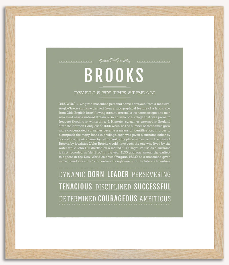 Brooks | Name Art Print