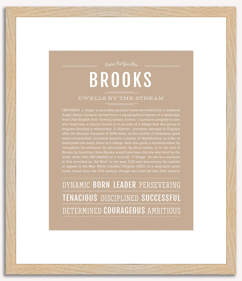 Brooks | Name Art Print