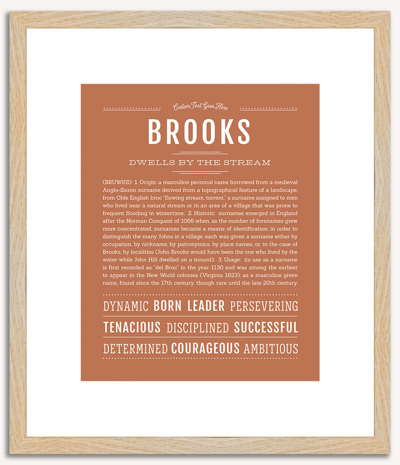 Brooks | Name Art Print