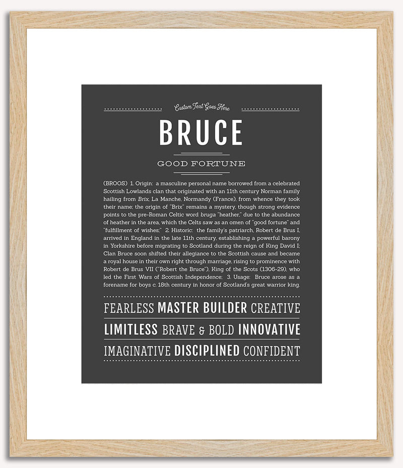 Bruce | Name Art Print