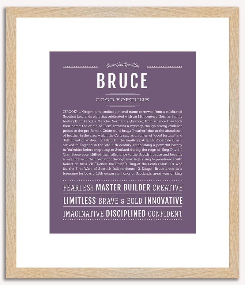 Bruce | Name Art Print