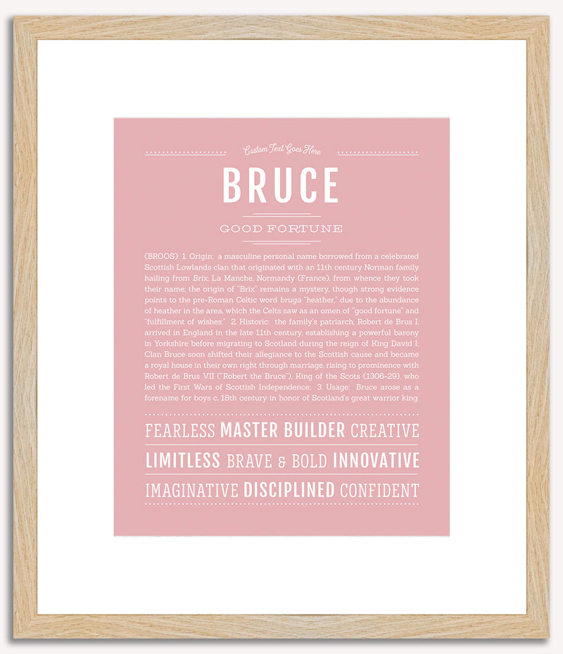 Bruce | Name Art Print