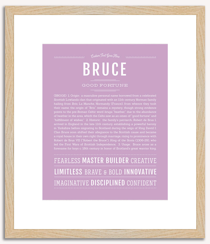 Bruce | Name Art Print