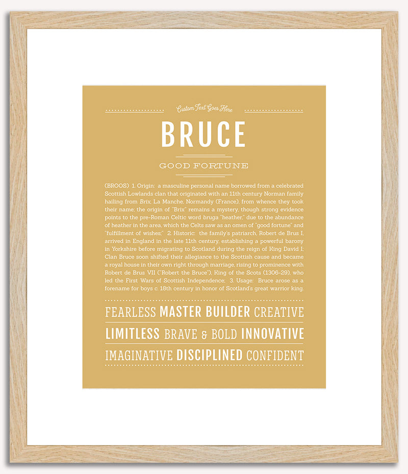 Bruce | Name Art Print