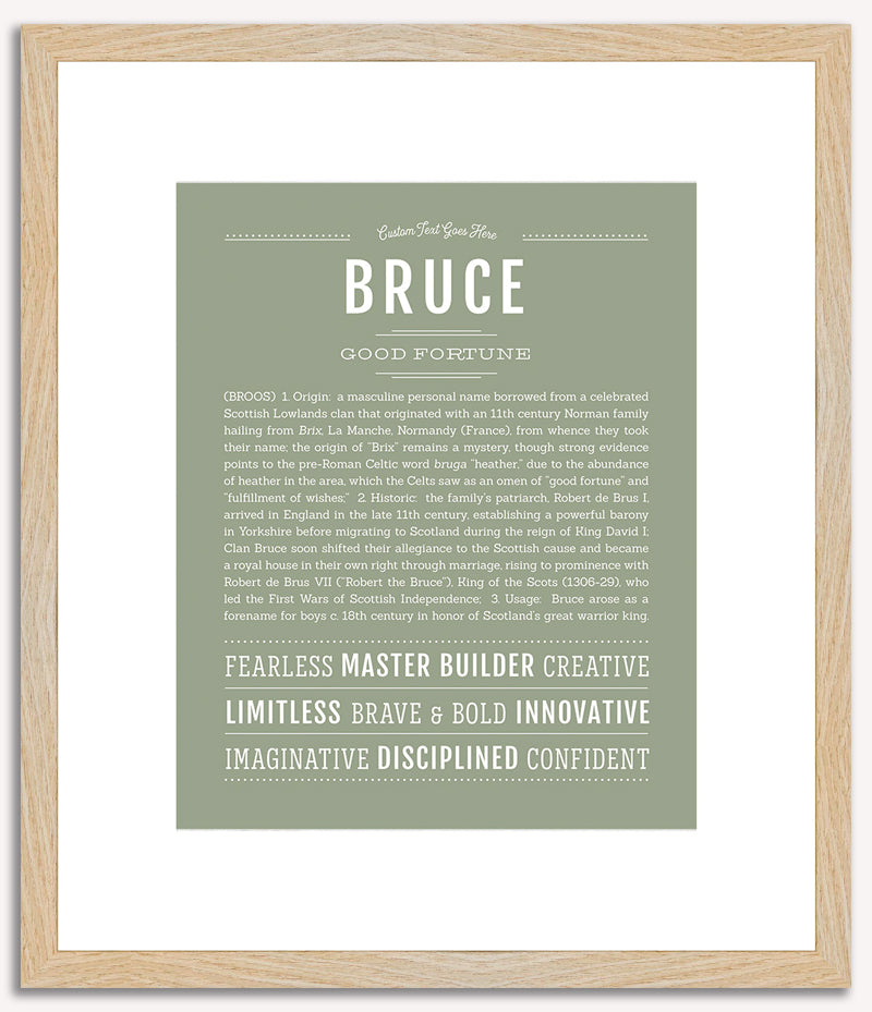 Bruce | Name Art Print