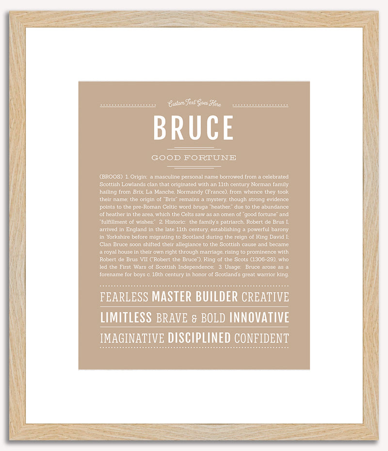 Bruce | Name Art Print